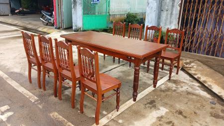 Bàn ăn 8 ghế - Loại gỗ Hương xưa