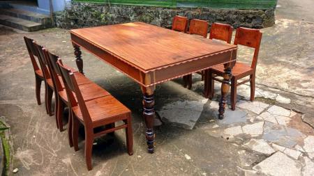 Bàn ăn gỗ Hương bộ 9 mónBàn ăn gỗ Hương bộ 9 món 2